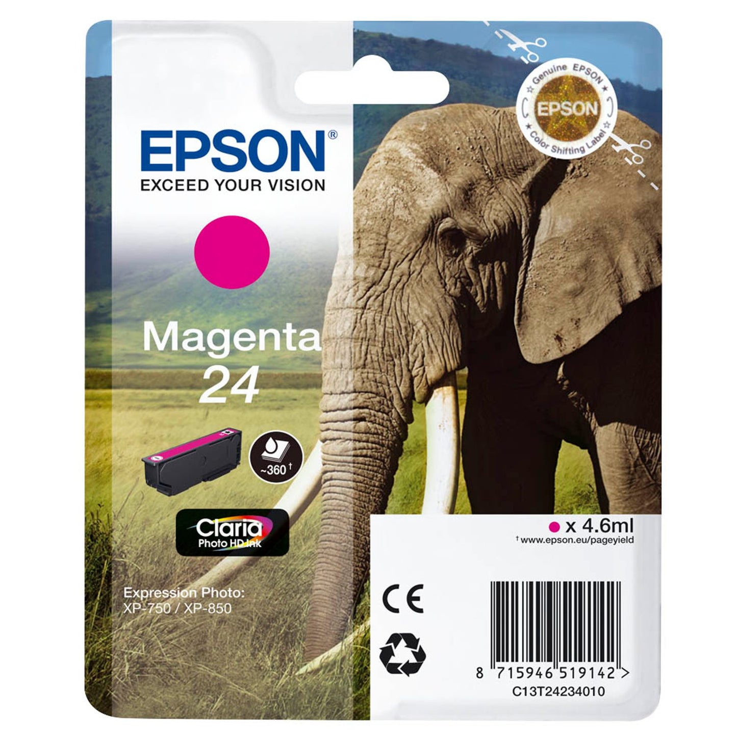 EPSON 24 / T2423 magenta Druckerpatrone | C13T24234012