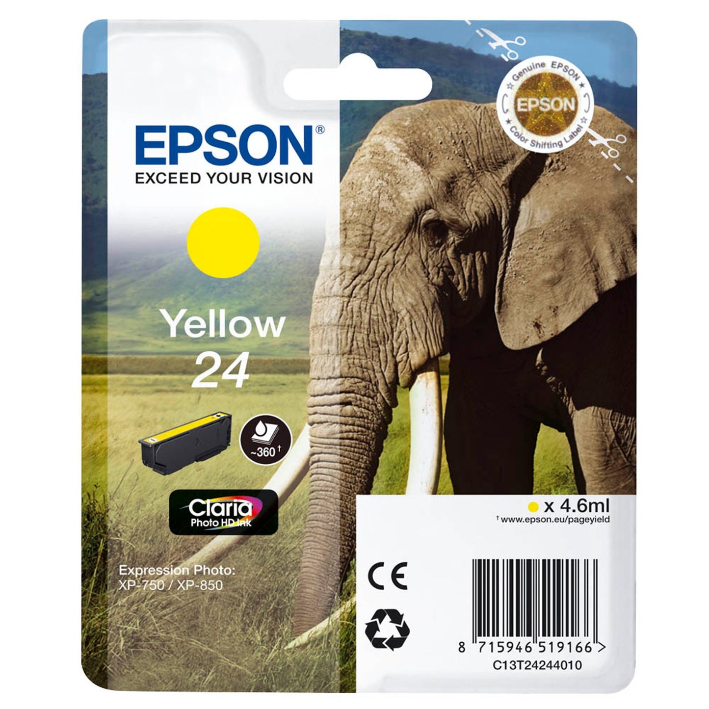 EPSON 24 / T2424 gelb Druckerpatrone | C13T24244012