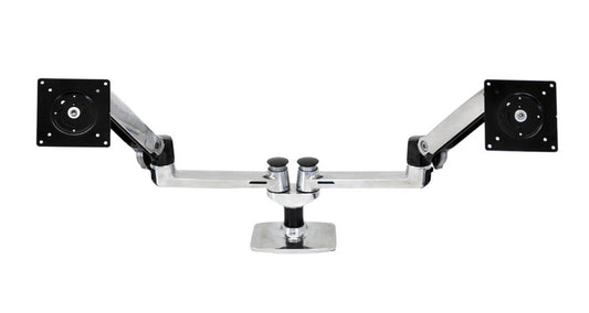 ergotron Monitor-Halterung LX Dual Side-by-Side für 2 Monitore, Tischklemme, Tischbohrung