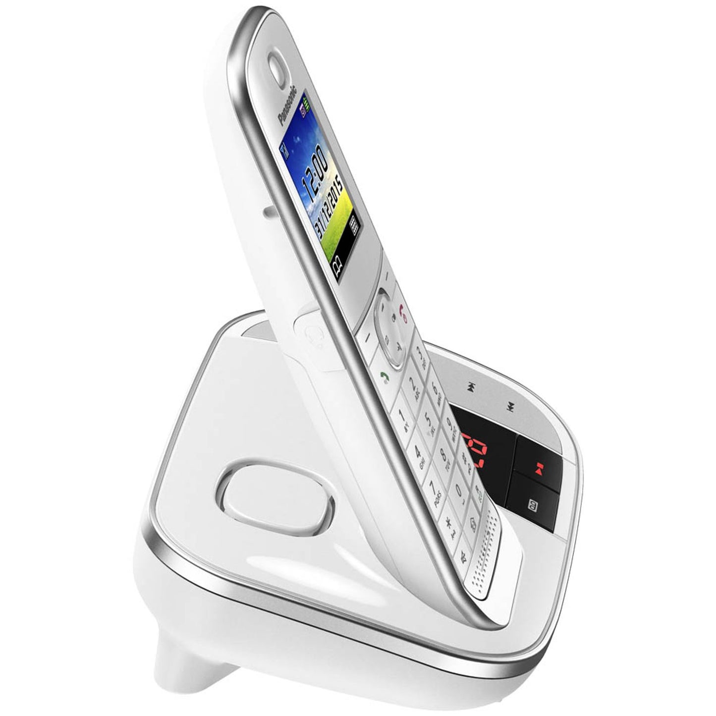 Panasonic Schnurloses Telefon-Set mit Anrufbeantworter weiß | KX-TGJ322GW
