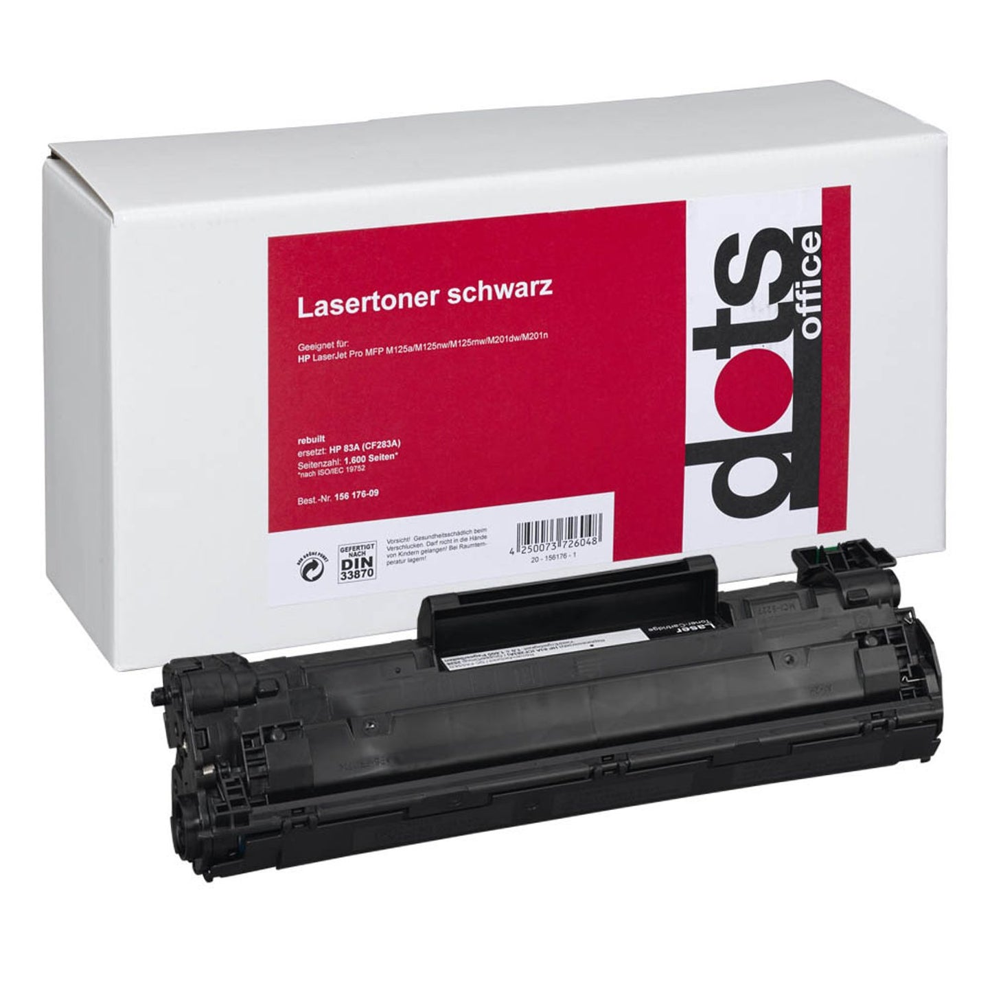 dots schwarz Toner kompatibel zu HP 83A (CF283A) | 2526,0000-DOTS