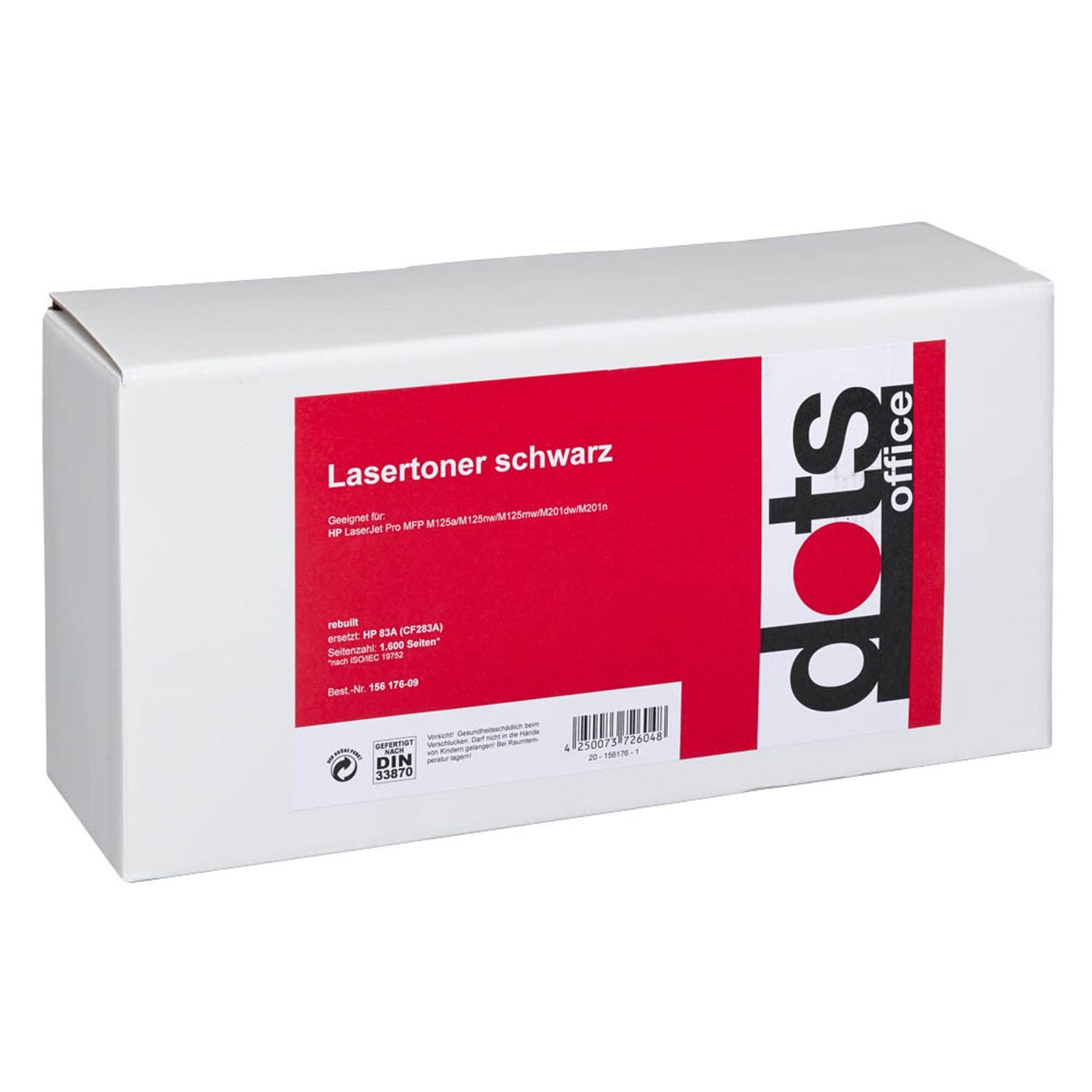 dots schwarz Toner kompatibel zu HP 83A (CF283A) | 2526,0000-DOTS