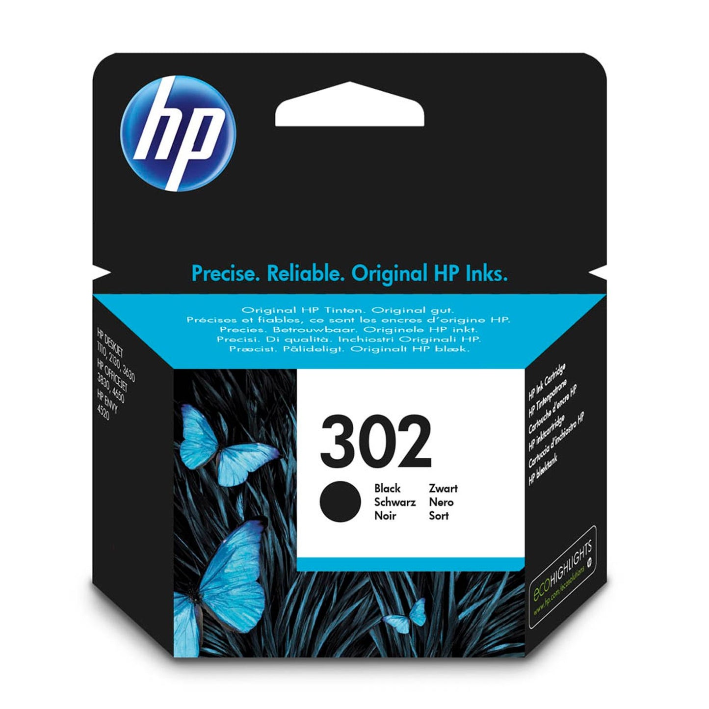 HP 302 () schwarz Druckerpatrone | F6U66AE
