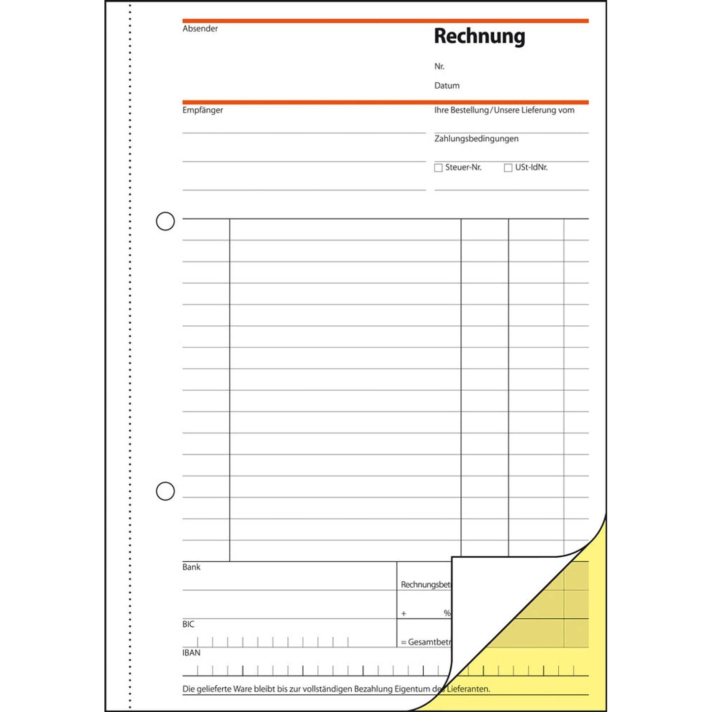 SIGEL Rechnung Formularbuch | SD031