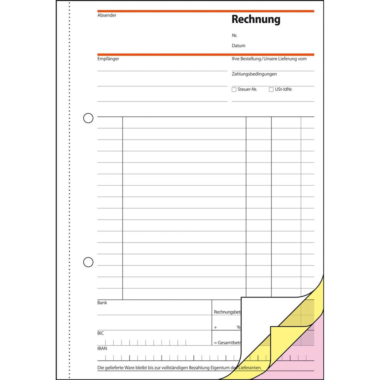 SIGEL Rechnung Formularbuch | SD032