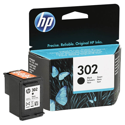 HP 302 () schwarz Druckerpatrone | F6U66AE