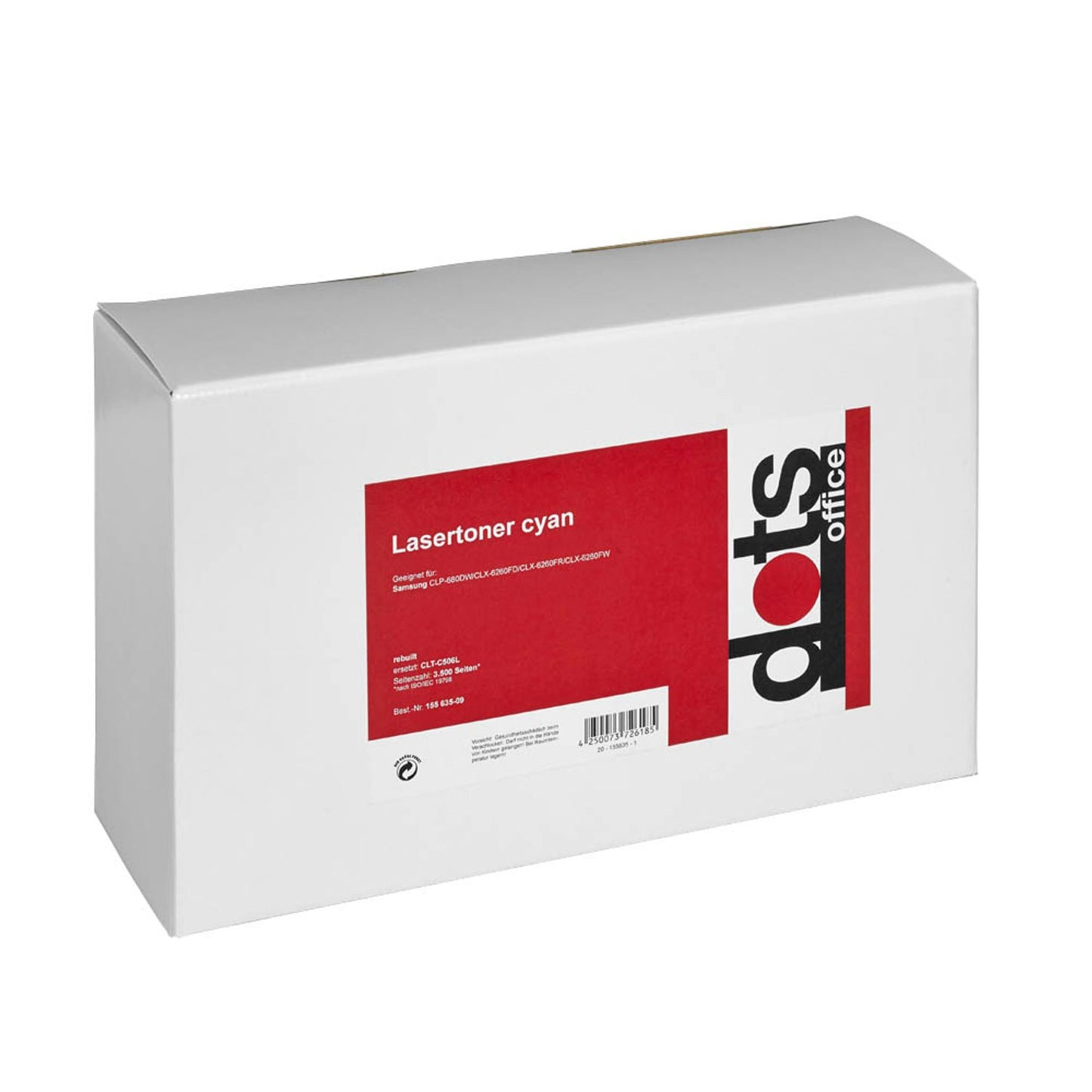 dots cyan Toner kompatibel zu SAMSUNG CLT-C506L (SU038A) | 3513,3003-DOTS