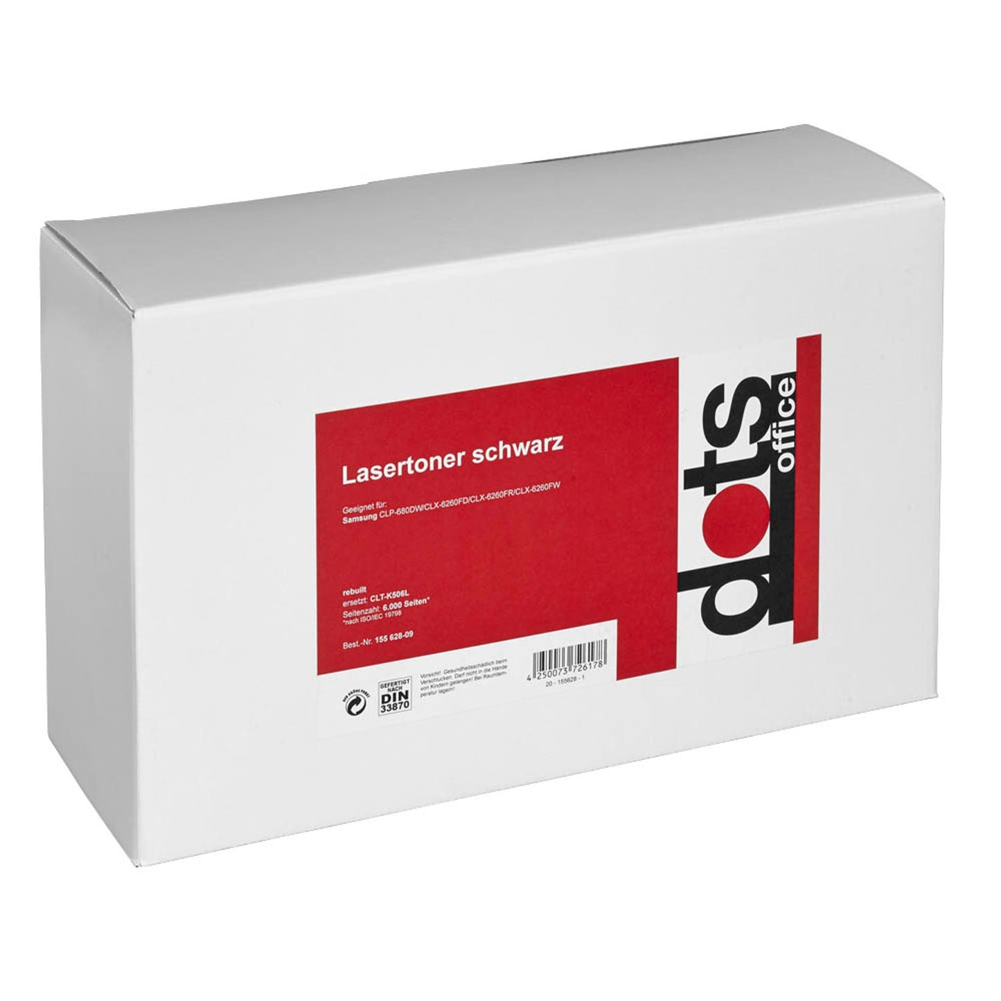 dots schwarz Toner kompatibel zu SAMSUNG CLT-K506L (SU171A) | 3513,3000-DOTS