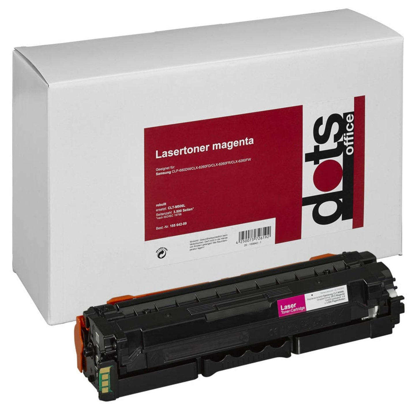 dots magenta Toner kompatibel zu SAMSUNG CLT-M506L (SU305A) | 3513,3006-DOTS