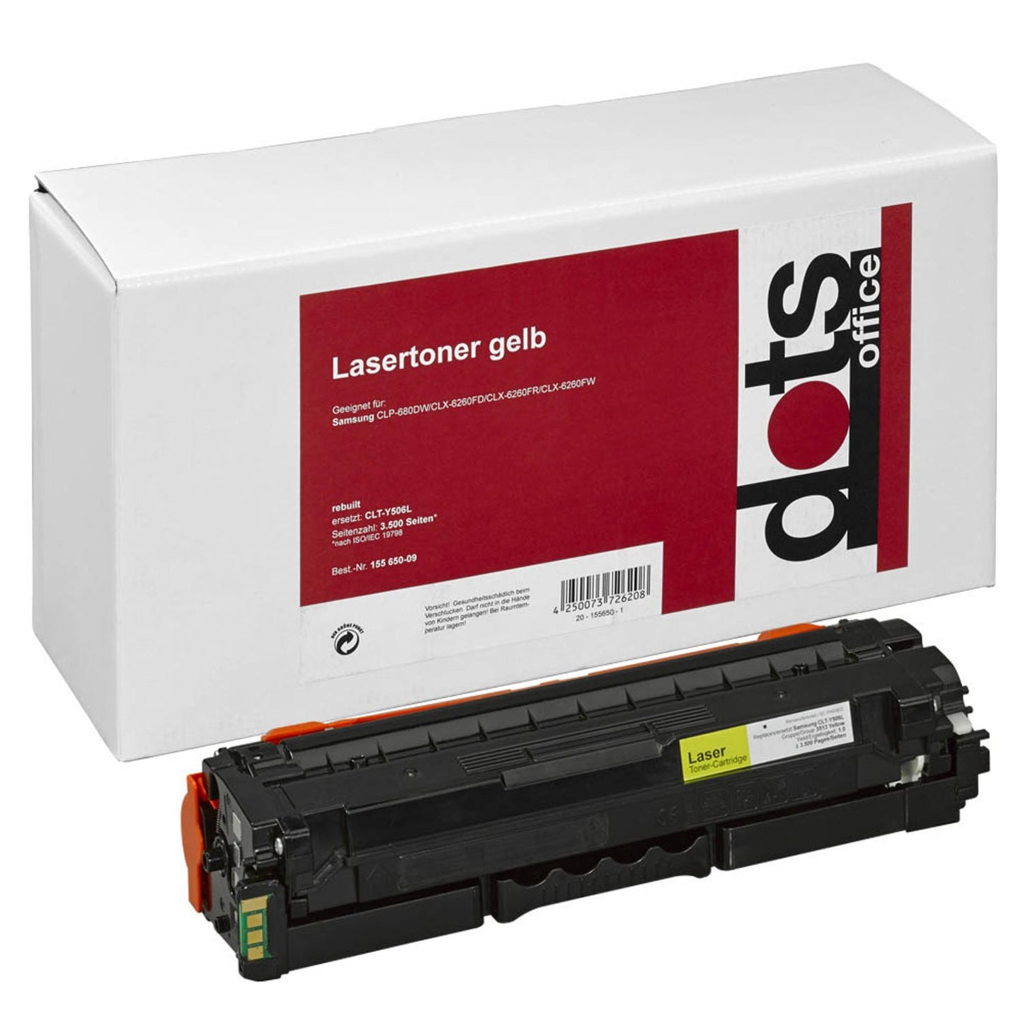 dots gelb Toner kompatibel zu SAMSUNG CLT-Y506L (SU515A) | 3513,3009-DOTS