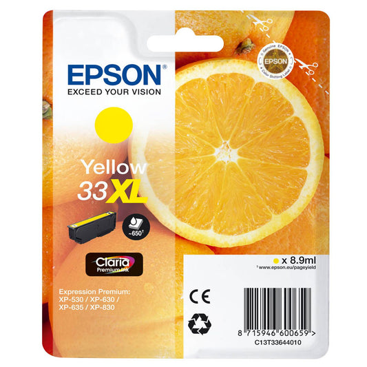 EPSON 33XL / T3364XL gelb Druckerpatrone | C13T33644012