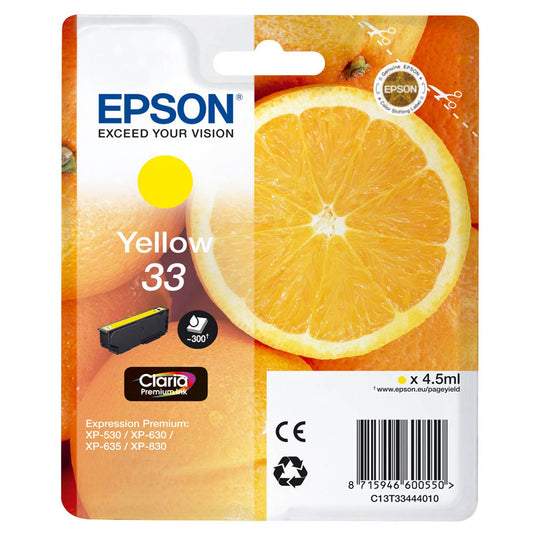 EPSON 33 / T3344 gelb Druckerpatrone | C13T33444012