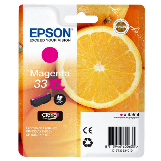 EPSON 33XL / T3363XL magenta Druckerpatrone | C13T33634012