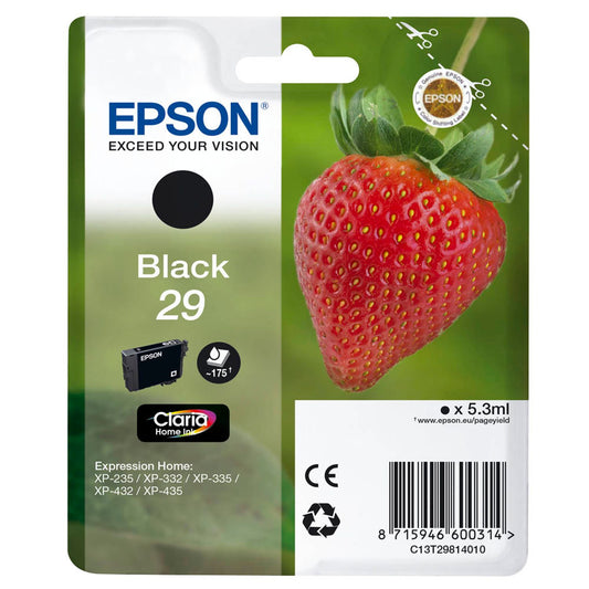 EPSON 29 / T2981 schwarz Druckerpatrone | C13T29814012