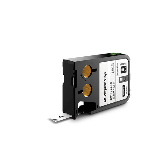 DYMO Schriftband XTL , 12 mm schwarz auf weiß | 1868751