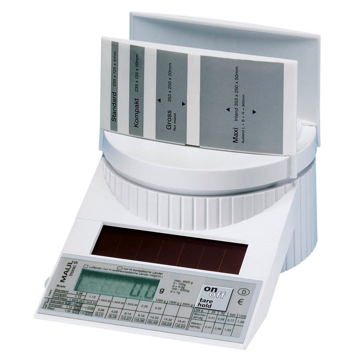 MAUL Briefwaage tronic S porto weiß für max. 2,0 kg | 1513102