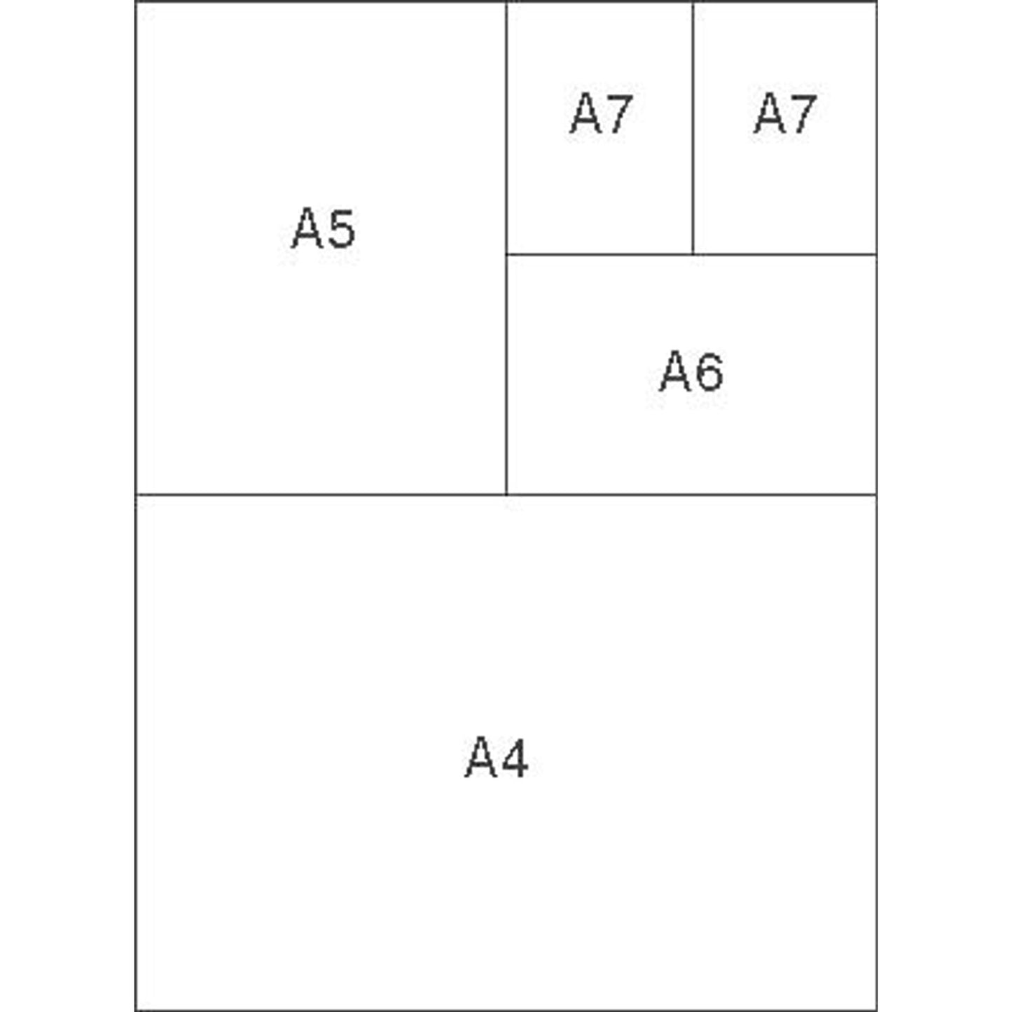 neutral Notizpapier weiß DIN A7, ca | 100110259850545