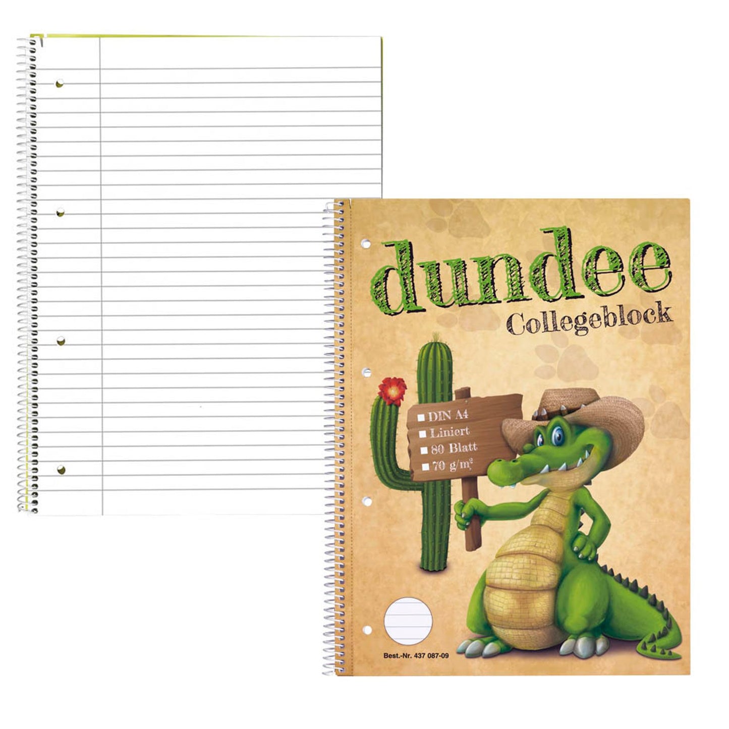 5 dundee Collegeblöcke DIN A4 Innenrand