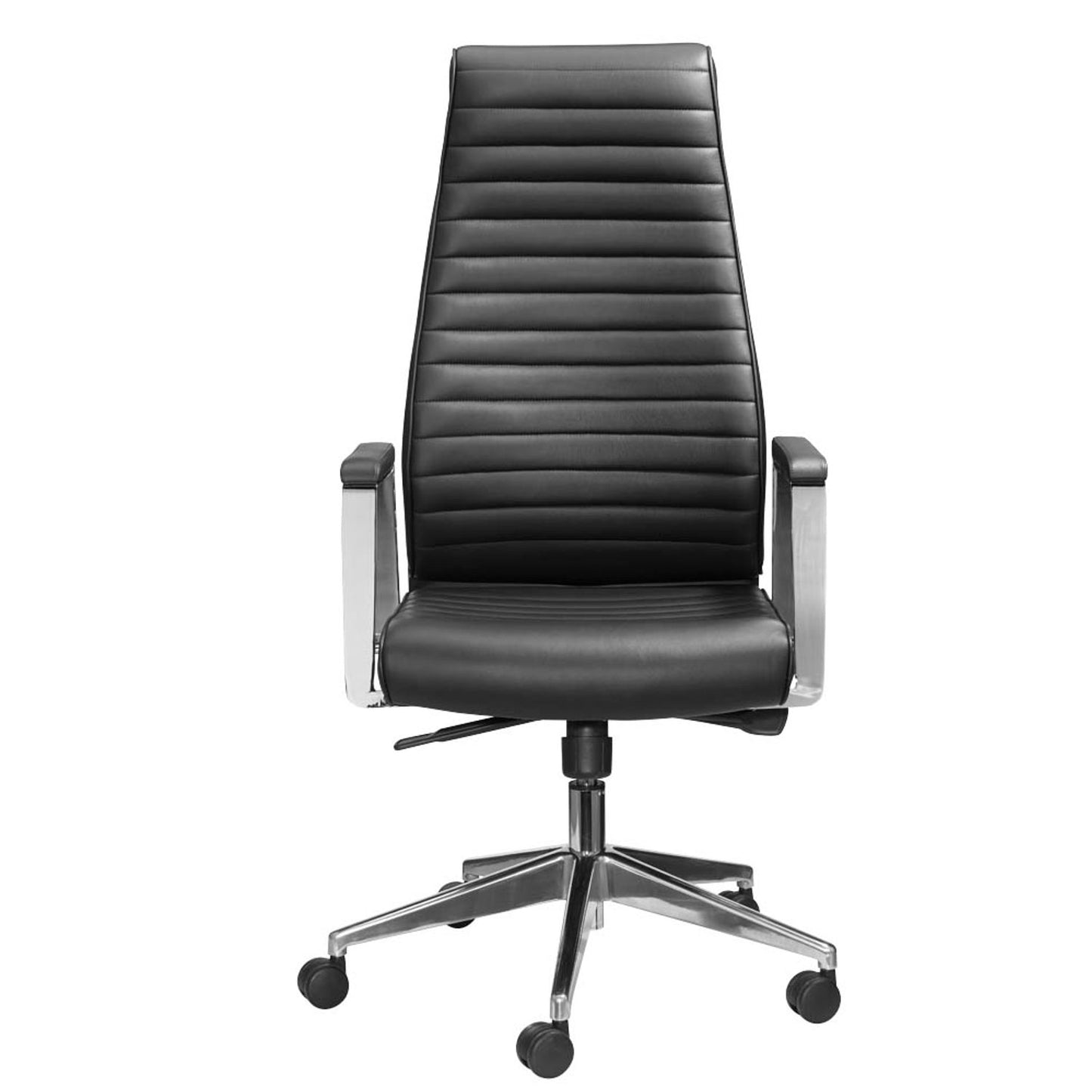 Mayer Chefsessel myDELUXE, Leder schwarz, Gestell alu | 2491