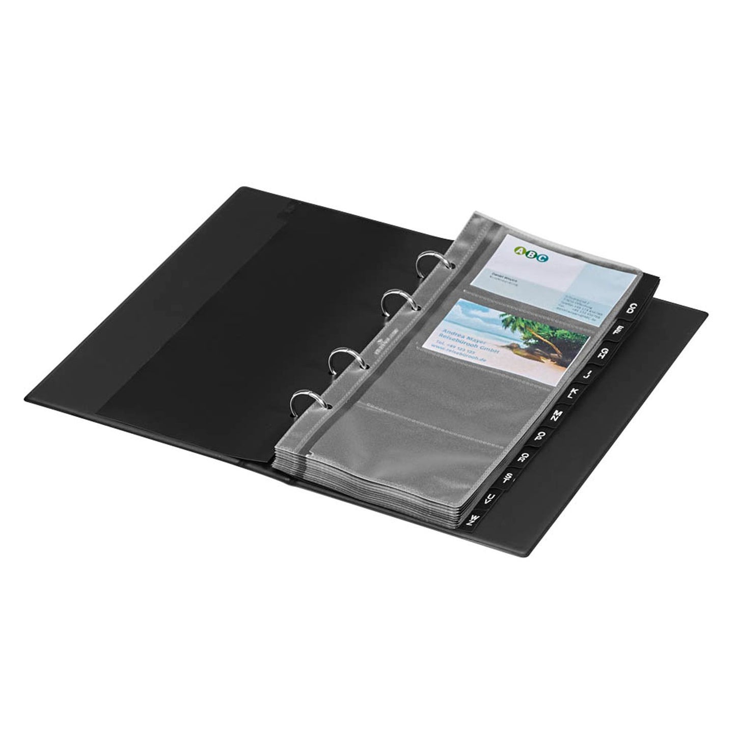 DURABLE Visitenkarten-Ringbuch VISIFIX anthrazit | 238558