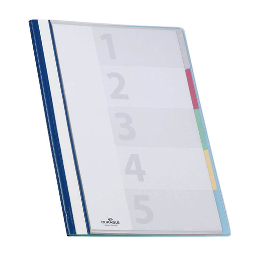 DURABLE Personalhefter DIVISOFLEX® Kunststoff blau 5 x kaufmännische Heftung | 255706