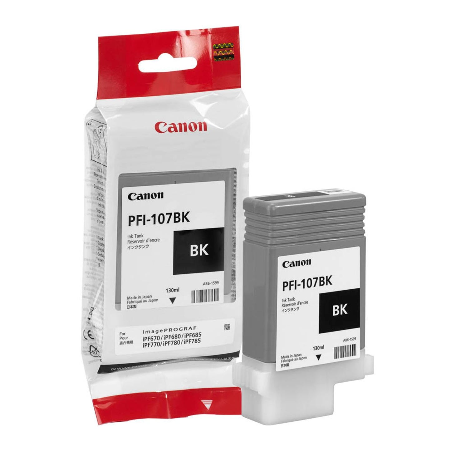 Canon PFI-107 BK schwarz Druckerpatrone | 6705B001