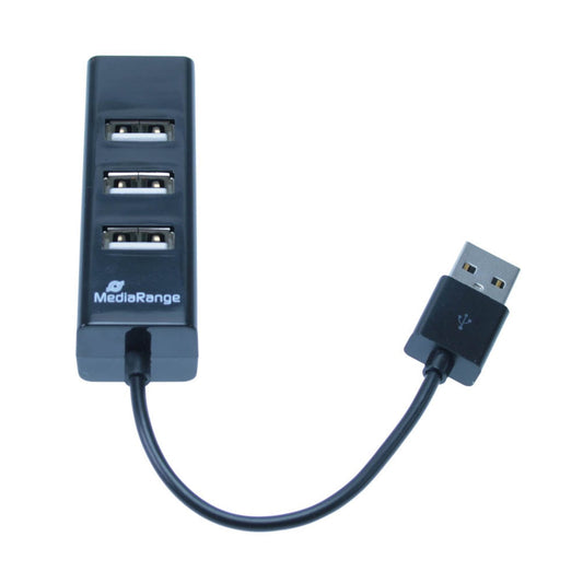 MediaRange USB-Hub 4-fach schwarz | MRCS502