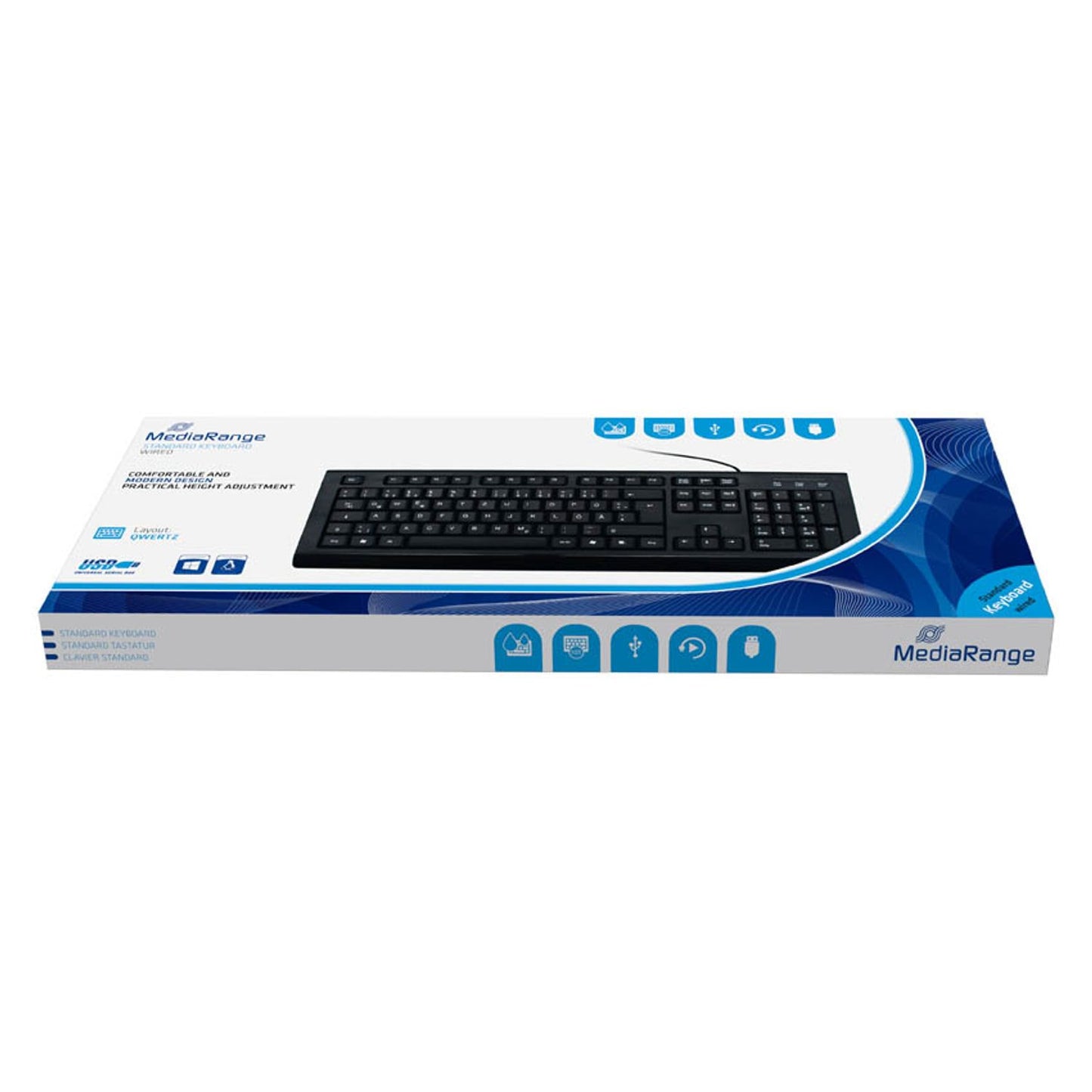 MediaRange Tastatur kabelgebunden schwarz | MROS101