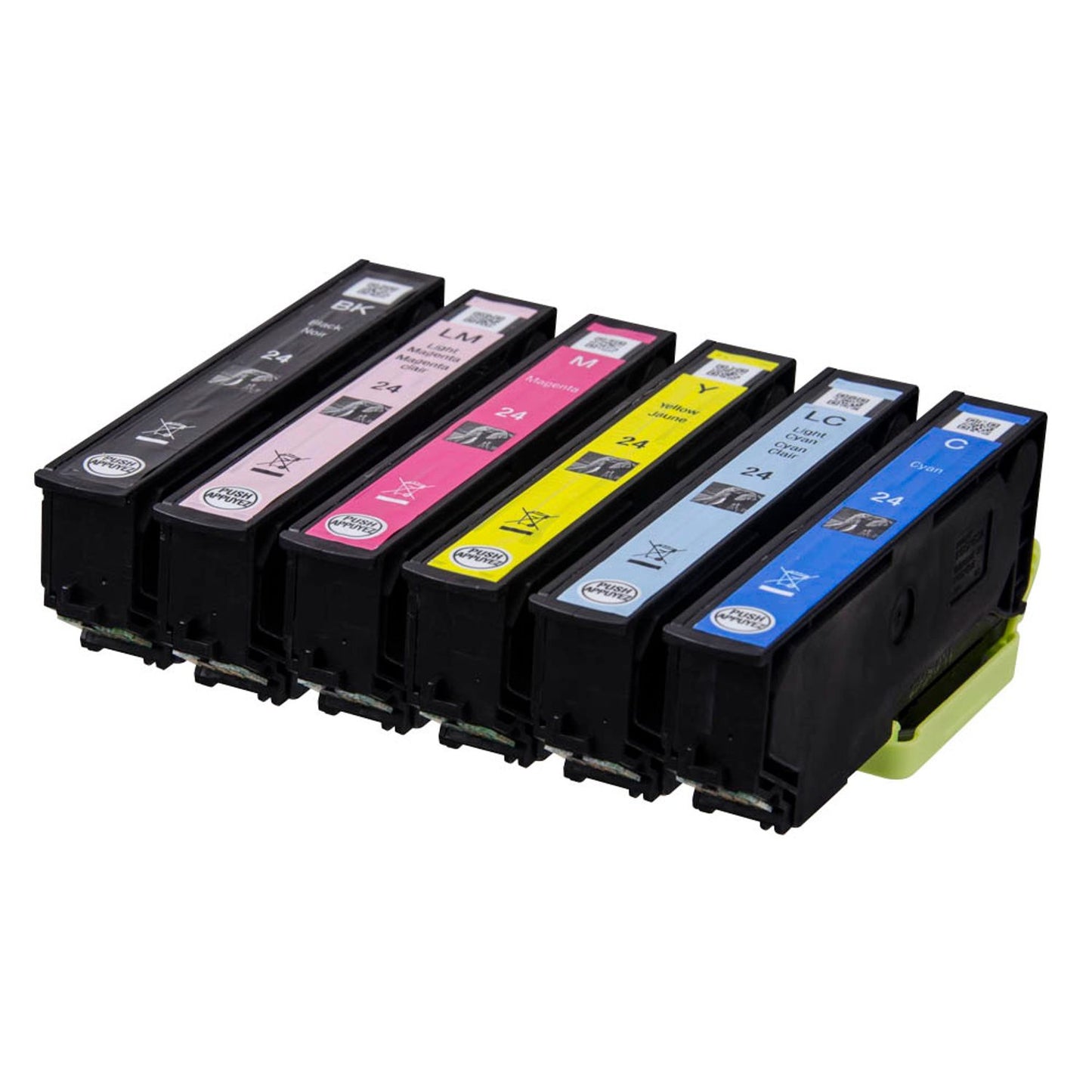 EPSON 24 / T2428 schwarz, cyan, magenta, gelb, light cyan, light magenta Druckerpatronen, 6er-Set | C13T24284011 | 1 Pack = 6 St.