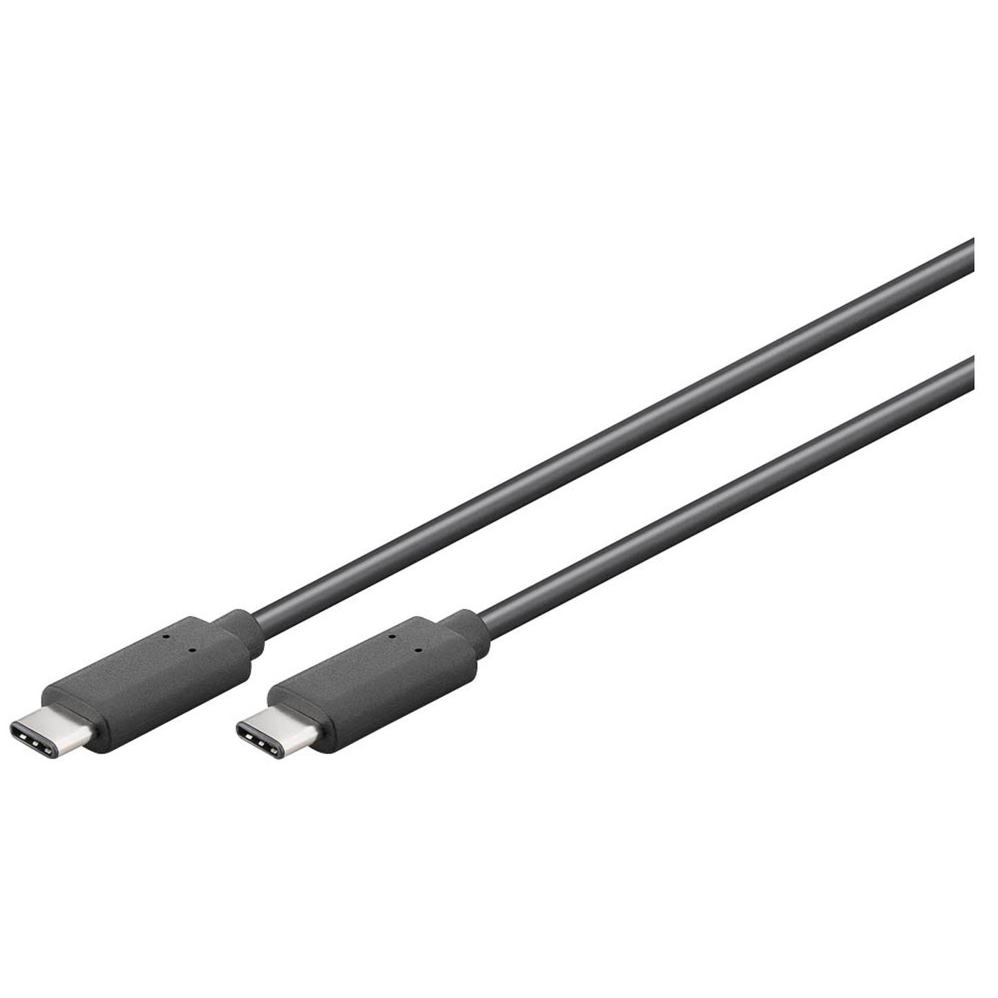 goobay USB C Kabel 1,0 m schwarz | 67976