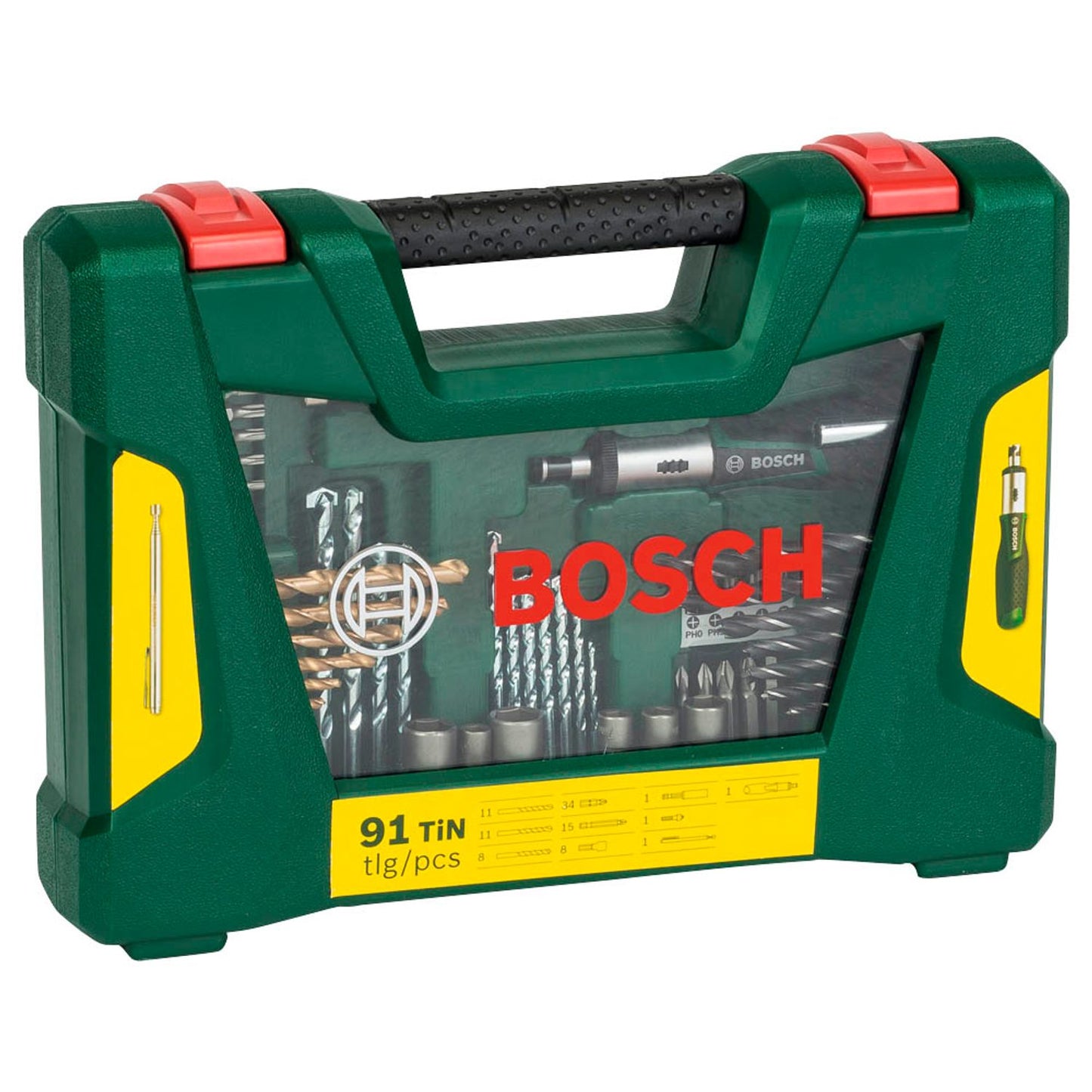 BOSCH V-Line Bohrer- und Bit-Set, 91-teilig | 2607017195