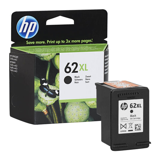 HP 62XL () schwarz Druckerpatrone | C2P05AE
