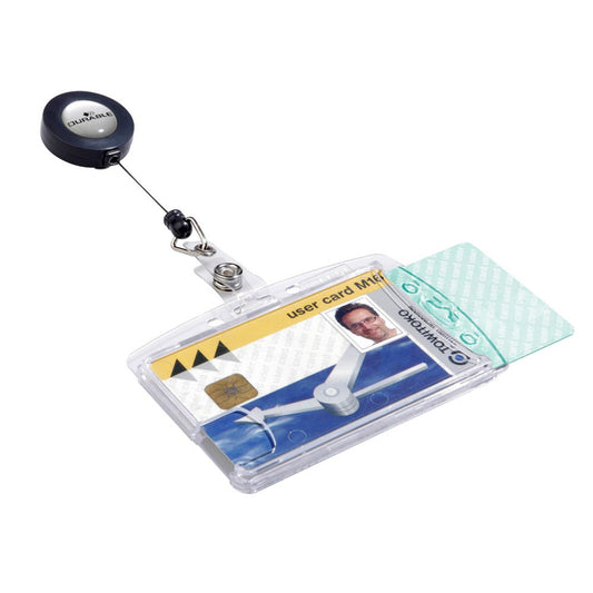DURABLE Namensschilder mit Jojo 8,5 x 5,4 cm | 822419 | 1 Pack = 10 St.