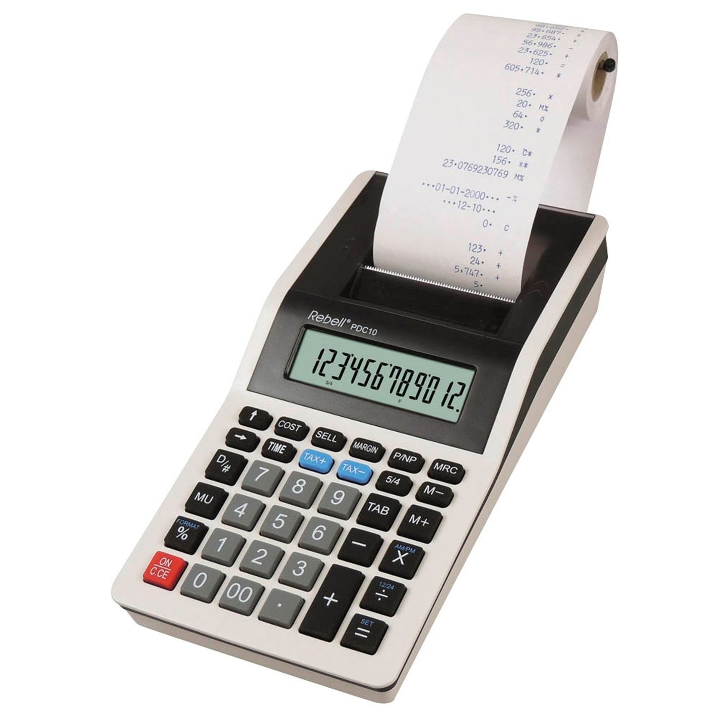 Rebell PDC10 Tischrechner druckend lichtgrau | RE-PDC10 WB