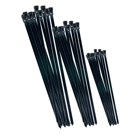 CON:P Kabelbinder-Set schwarz | B20451 | 1 Pack = 75 St.