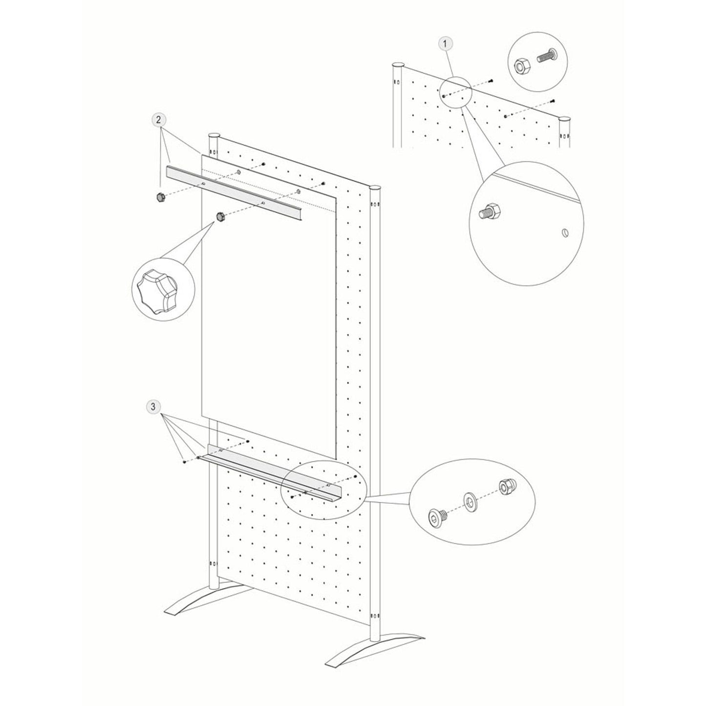 Kerkmann Flipchart-Halter Metropol silber für Stellwand Metropol | 45697700