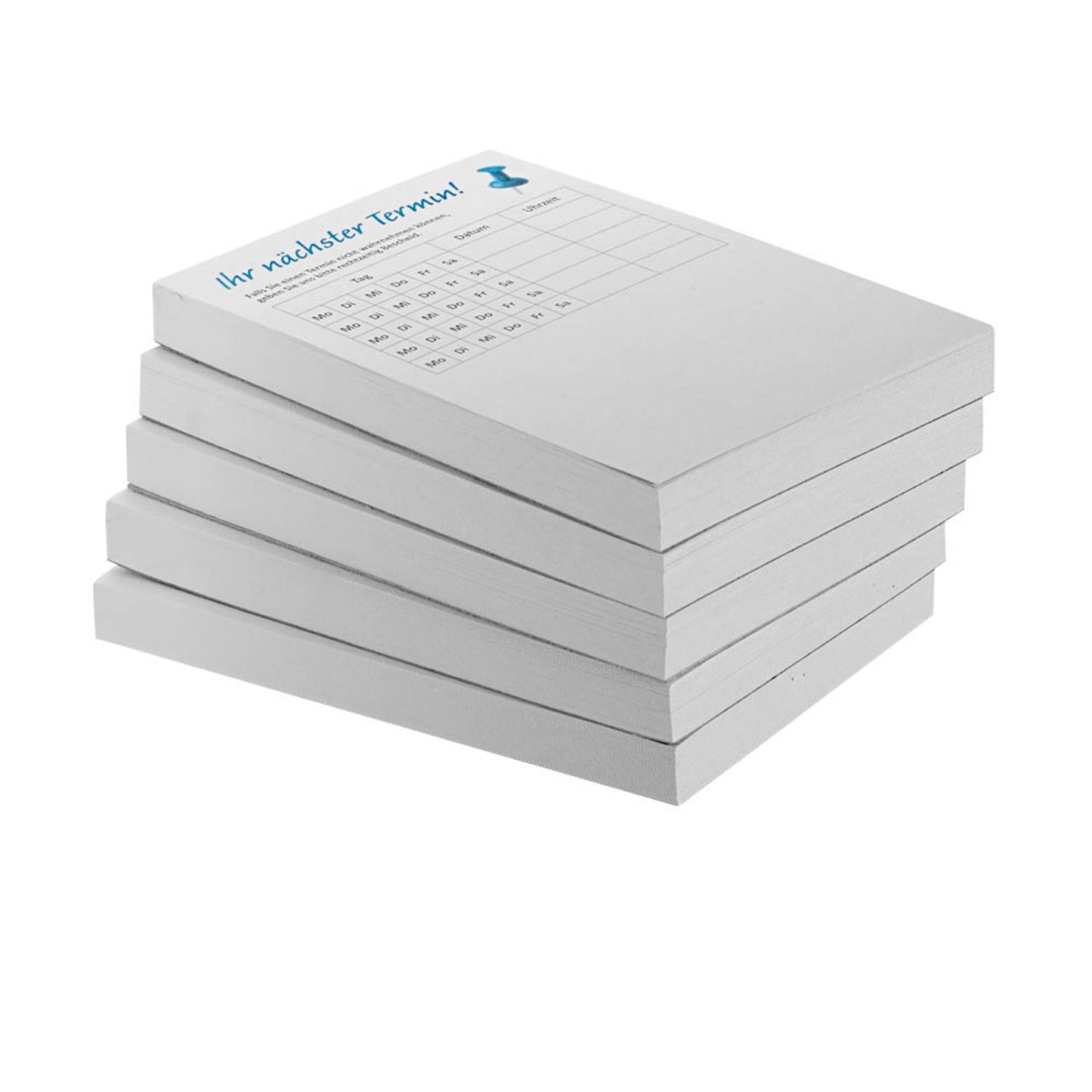 neutral grau Terminblöcke grau DIN A7, ca. , 5 Blöcke | 245478 | 1 Pack = 5 Blöcke