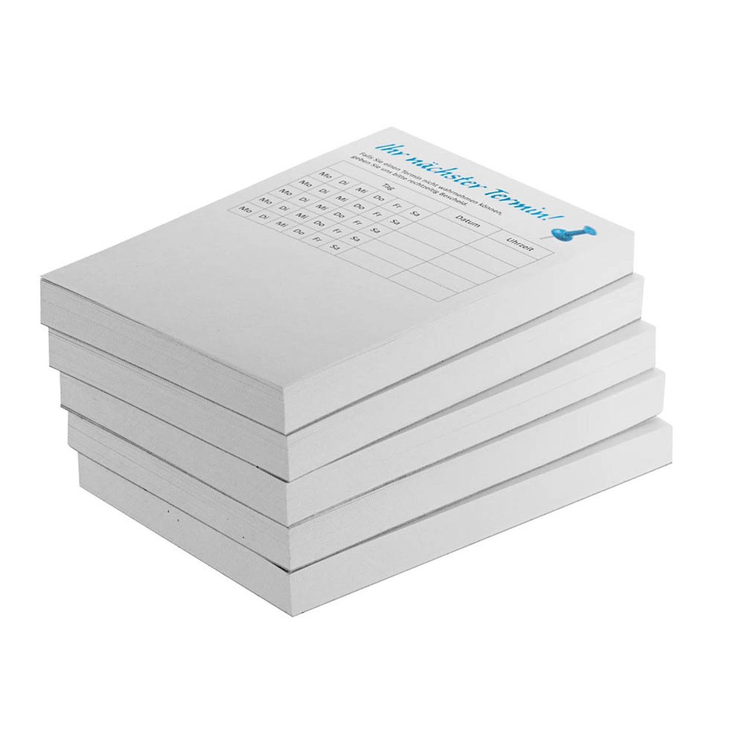neutral grau Terminblöcke grau DIN A7, ca. , 5 Blöcke | 245478 | 1 Pack = 5 Blöcke