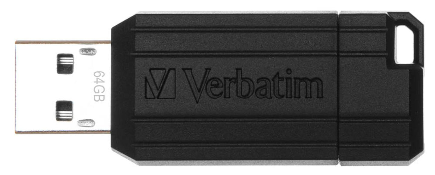 verbatim USB-Stick PinStripe schwarz