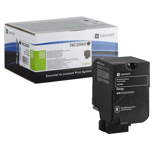 Lexmark schwarz Toner | 74C20K0