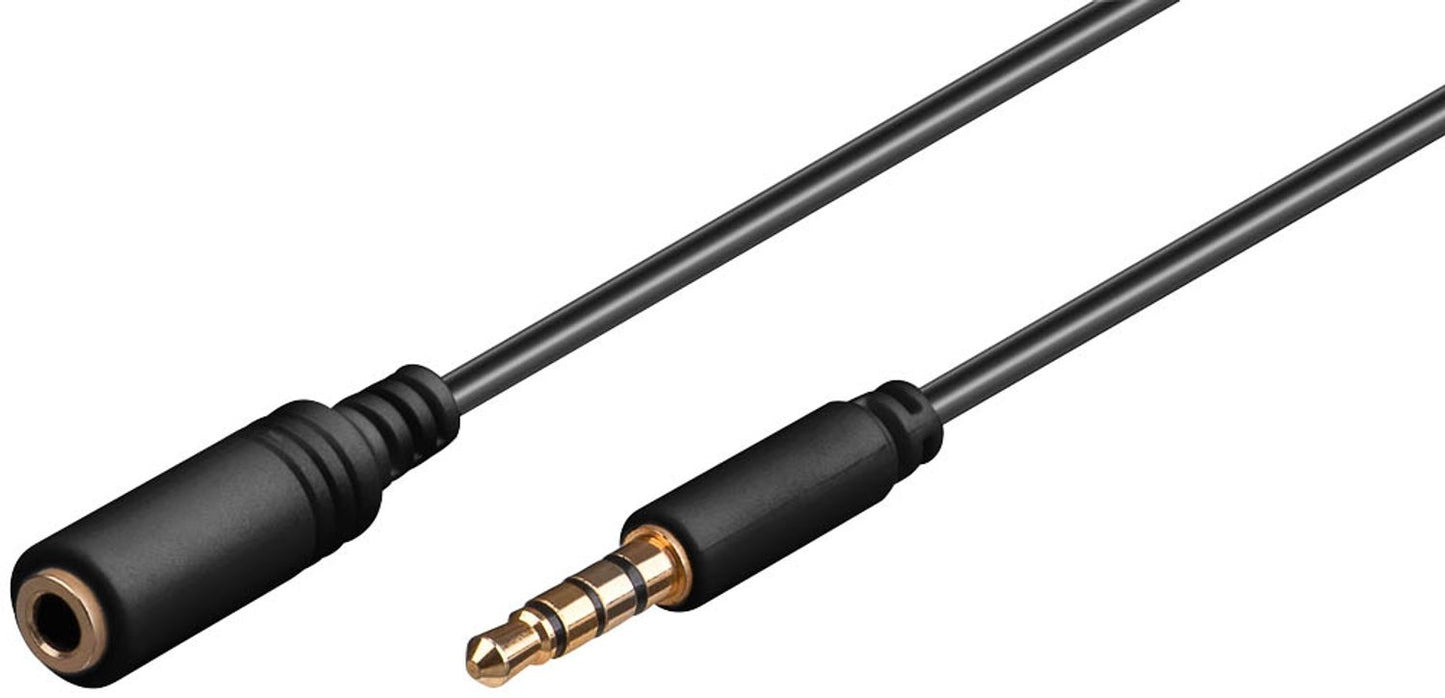 goobay 3,5 mm Klinkenkabel schwarz, 1 St.