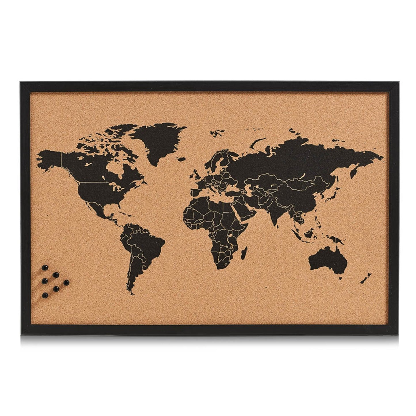 Zeller Pinnwand World 60,0 x 40,0 cm Kork braun | 11571