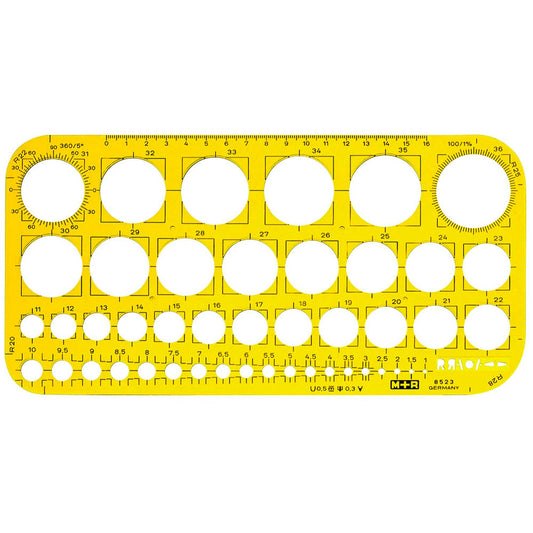 M + R Zeichenschablone gelb | 85230670