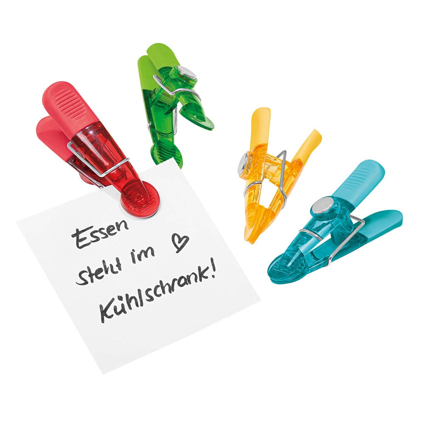 WEDO GLOSSY Magnete farbsortiert, Kunststoff 8,4 x 4,0 x 2,1 cm | 6422099 | 1 Pack = 4 St.