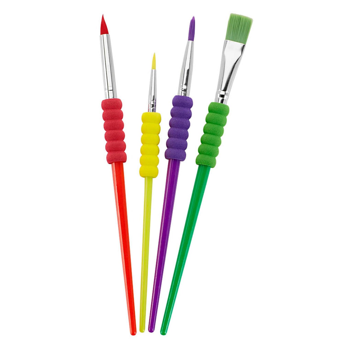 FABER-CASTELL Bunt Pinsel-Set Größe 2, 6, 10, 12, 4-teilig | 481600 | 1 Pack = 4 St.