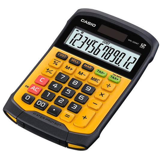 CASIO Tischrechner schwarz/gelb | WM-320MT