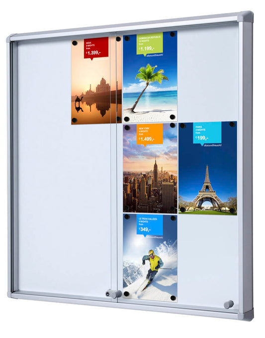 Showdown® Displays Schaukasten SL B1 silber DIN A4,