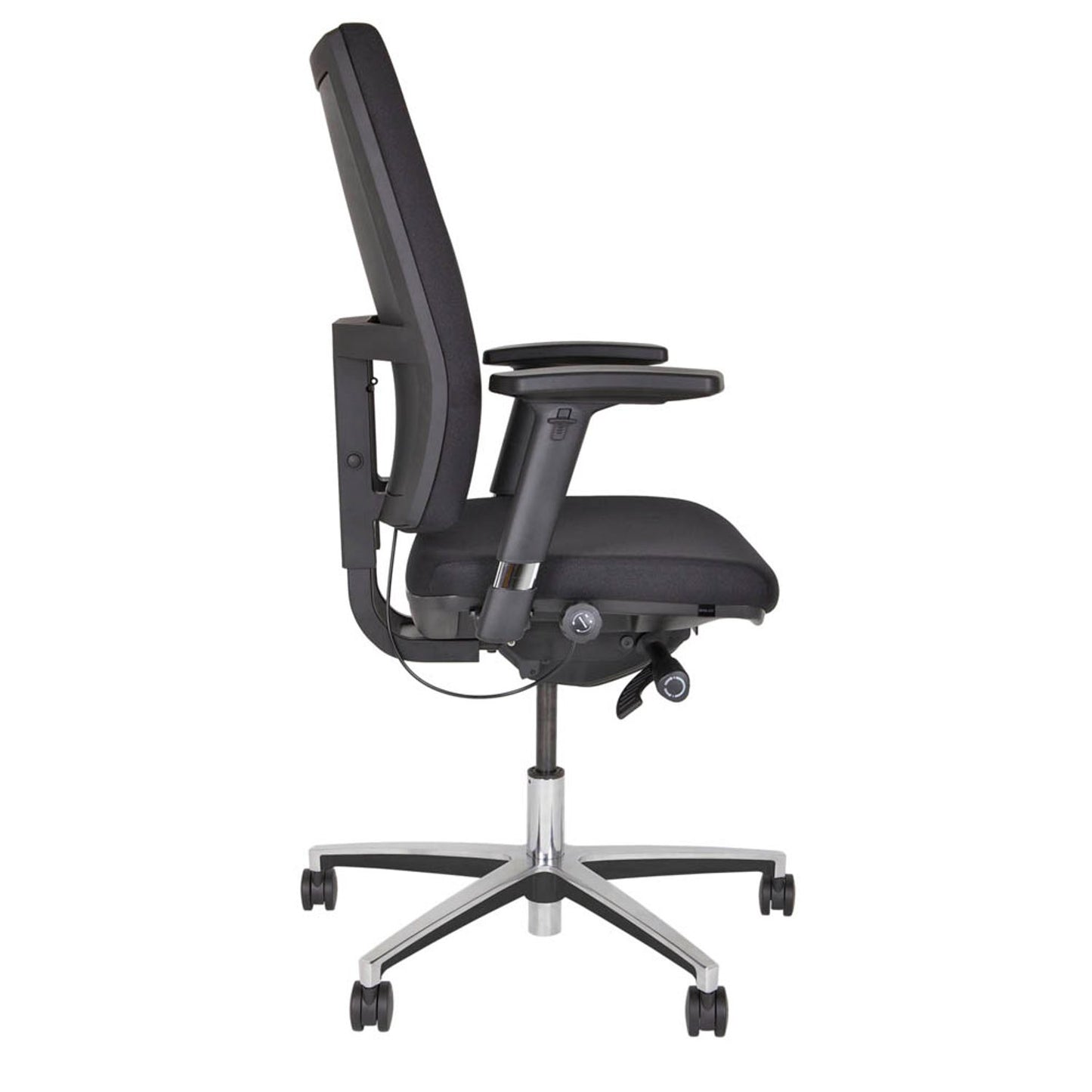 BISLEY Bürostuhl Upscale, Stoff schwarz, Gestell chrom | DSU733