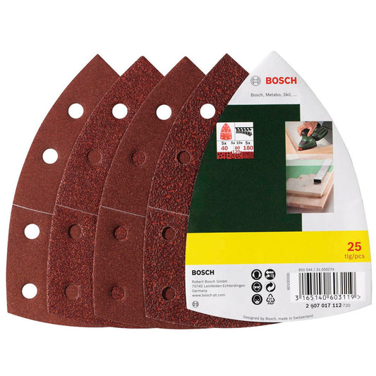 BOSCH Schleifblatt-Set 25-teilig | 2607017112