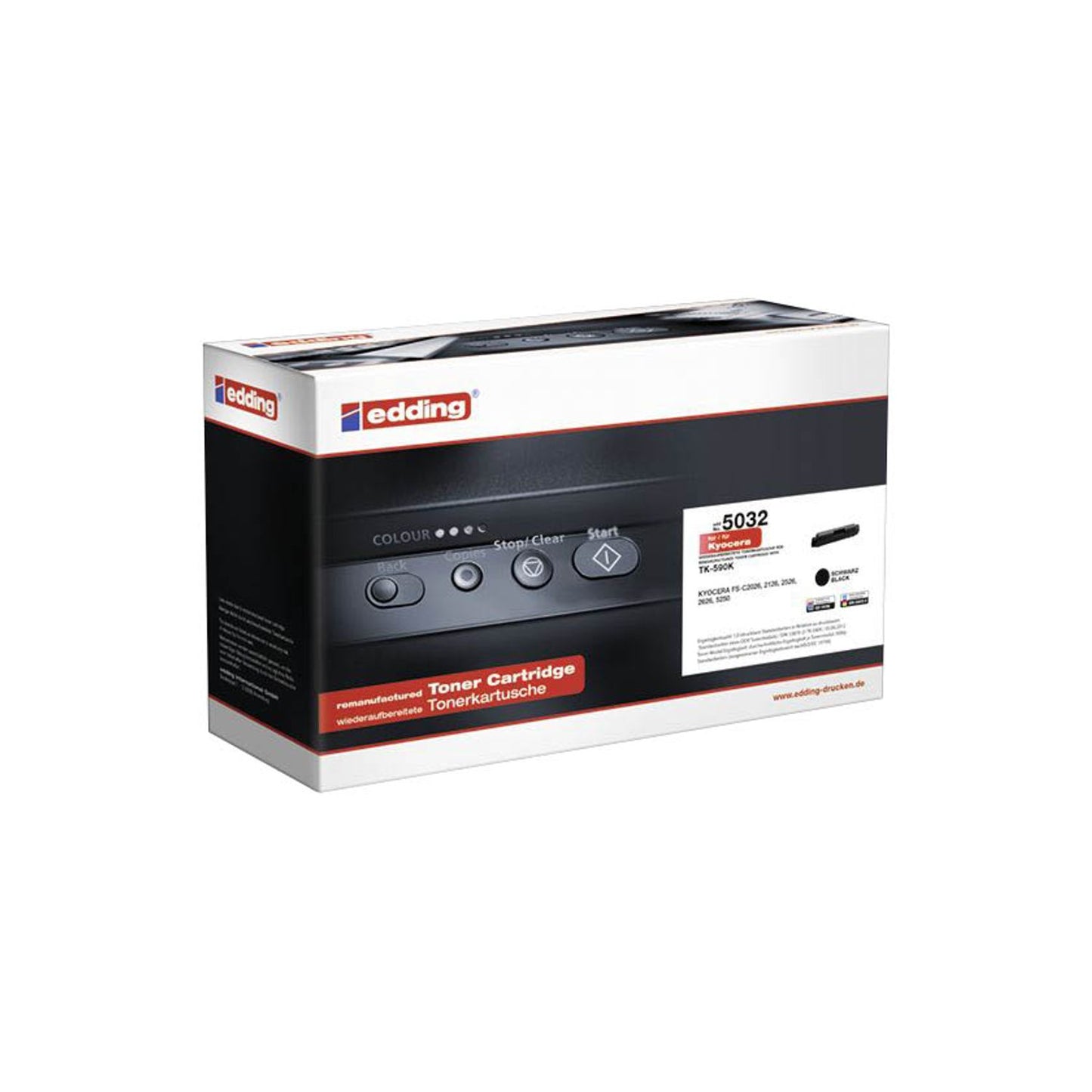 edding EDD-5032 schwarz Toner kompatibel zu KYOCERA TK-590K | 18-5032